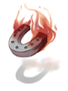 Burning Horseshoe artwork